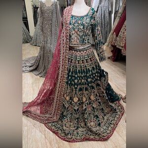 BRIDAL LENGHA CHOLI - Ilsa by Samsara Couture Pakistani Designer